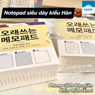 Giấy ghi chú vuông màu vàng, sổ ghi chú vuông, tiện lợi khi đánh dấu, giấy dày và mịn, có 3 loại trang bên trong