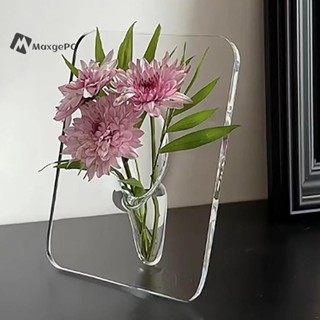 Maxgepc Acrylic Khung Ảnh Bình Hoa Nghệ Thuật Hiện Đại Bình Hoa Để Bàn Giá Đỡ Cây Cho Văn Phòng Nhà Quà Tặng Bàn Cưới Centerp Trang Trí Mới