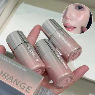  HERORANGE Phấn Má Hồng Dạng Lỏng Thích Hợp Cho Môi Và Má Không Thấm Nước Định Hình Màu Lâu Trôi 
