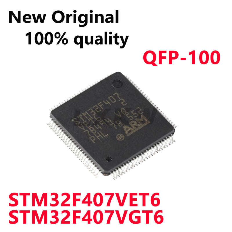 1 / Chiếc Mới Chính Hãng STM32F407VET6 STM32F407VGT6 STM32F407 VET6 STM32F407 VGT6 QFP-100 chip vi đ