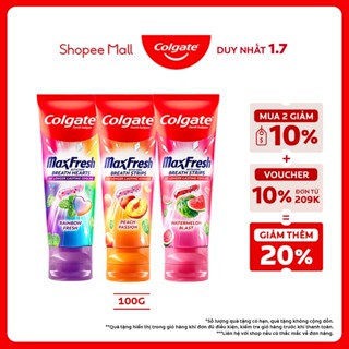 [MỚI] Kem đánh răng Colgate MaxFresh Hương nhiệt đới, tinh thể cầu vồng the mát 100g/ tuýp