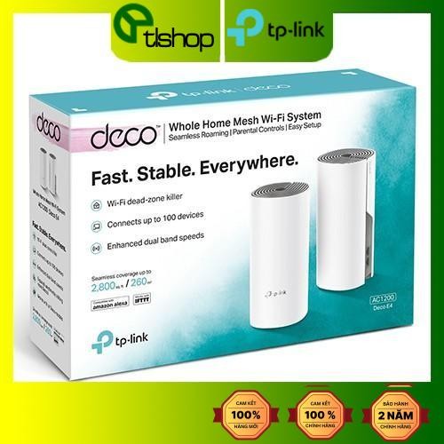 Bộ phát wifi TP-Link Deco E4 2-Pack mesh AC1200Mbps (Chính hãng)
