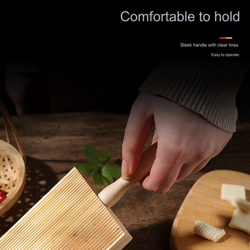 Ý Gnocchi Board Gỗ Dụng Cụ Nướng Bánh Pasta Maker Chuyên Nghiệp