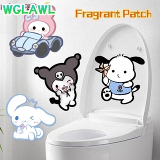 WGLAWL Nhãn dán khử mùi nhà vệ sinh , Nhãn dán mùi hoạt hình bằng hương thơm, Giấy sang trọng thân thiện với môi trường gia đình Nhãn dán hương liệu vệ sinh tự dính cho nhà vệ sinh
