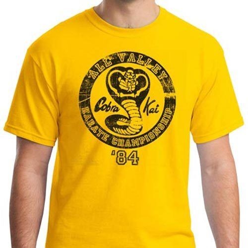 Cobra Kai Karate Kid Quét Phim Vintage 80A Chân Kung Fu Áo Thun