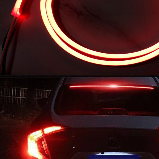 Đèn phanh stop dán kính sau phía trong xe ô tô kích thước 30-45-60-100cm