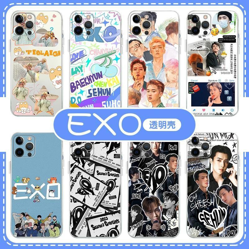 ✨Bán chạy✨EXO0 Side Baekhyun x Wu Sehun KPOP Ốp Điện Thoại Thích Hợp Cho iPhone16pro max 15 14 13 12