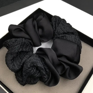 Phụ Nữ Lớn Đen Ren Hoa Tóc Dây Buộc Tóc Scrunchies Phụ Kiện Tóc