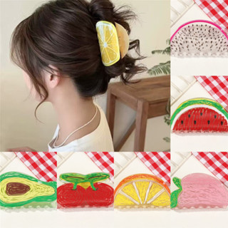 Kẹp Họa Tiết Trái Cây Sáng Tạo Mới Đơn Giản Và Thời Trang Kẹp Tóc Cho Bé Gái Đầu Lưng Cá Mập Kẹp Đa Năng Phong Cách Hàn Quốc