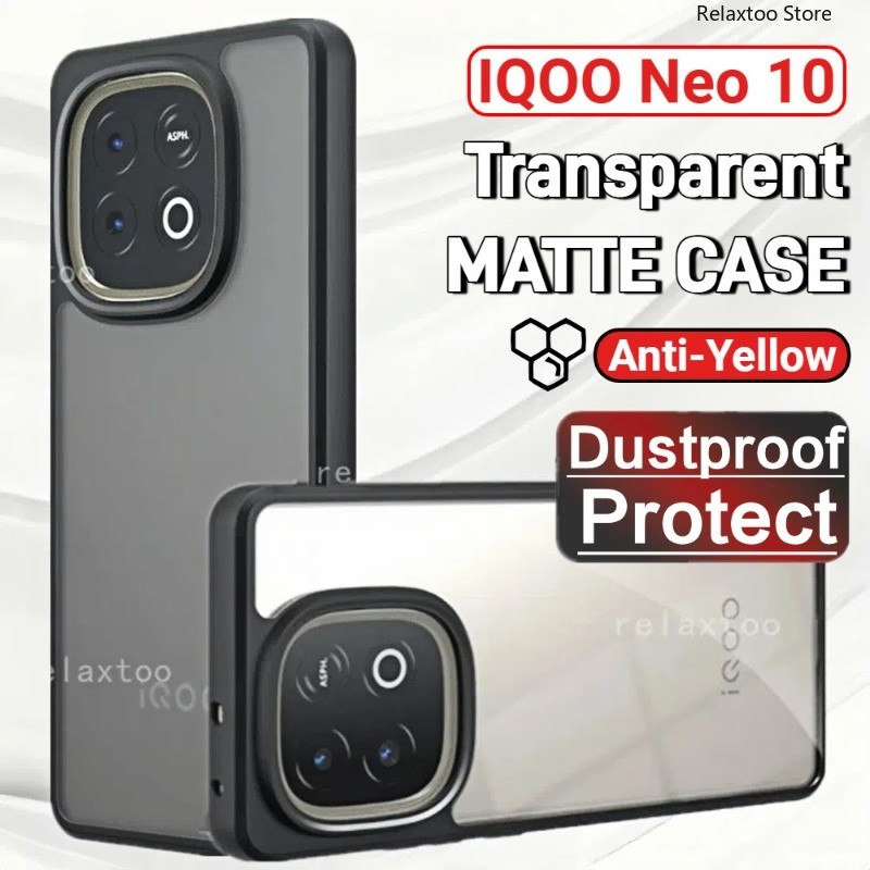 Ốp Lưng Cho VIVO IQOO Neo 10 Neo10 IQOOeo10 Pro Neo10Pro 5G Mờ Thời Trang Trong Suốt Vỏ Điện Thoại T