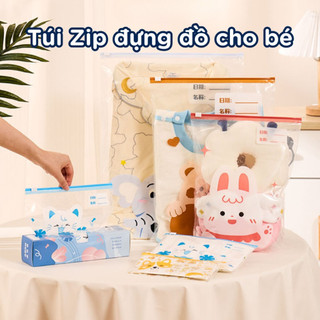 Combo 20 Túi Zip Đựng Đồ Đi Sinh Cho Mẹ – Đựng Quần Áo, Tã Bỉm, Đồ Dùng Cho Bé, Du Lịch Nhiều Size