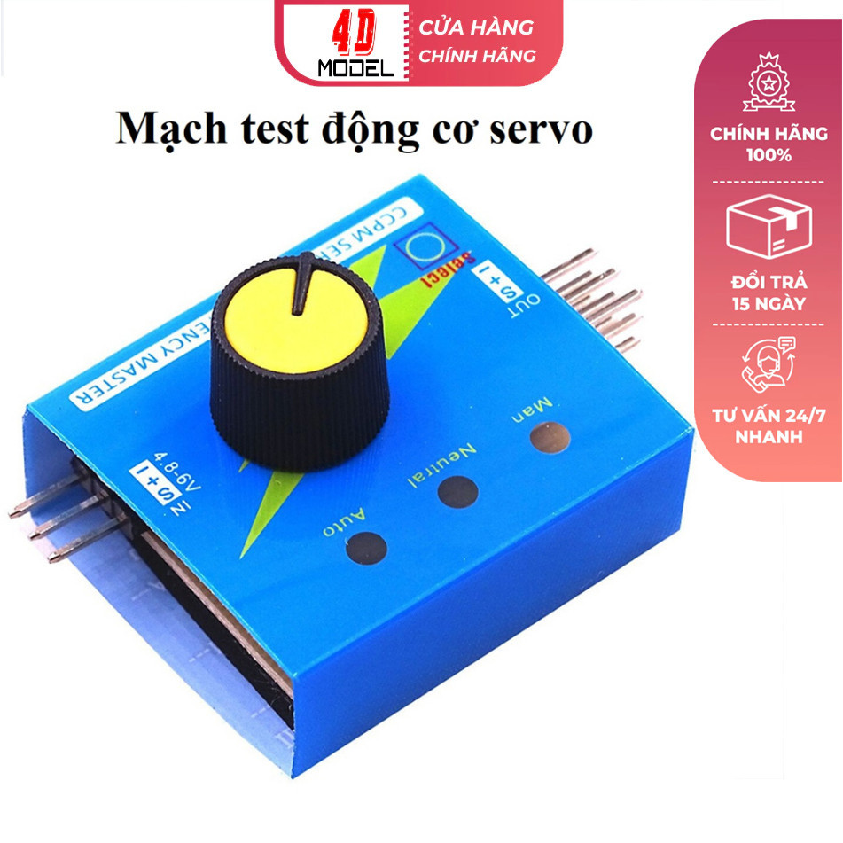 Mạch Test Động Cơ Servo (Tét Servo) Thiết Bị Kiểm Tra Tốc Độ Động Cơ RC Servo Esc