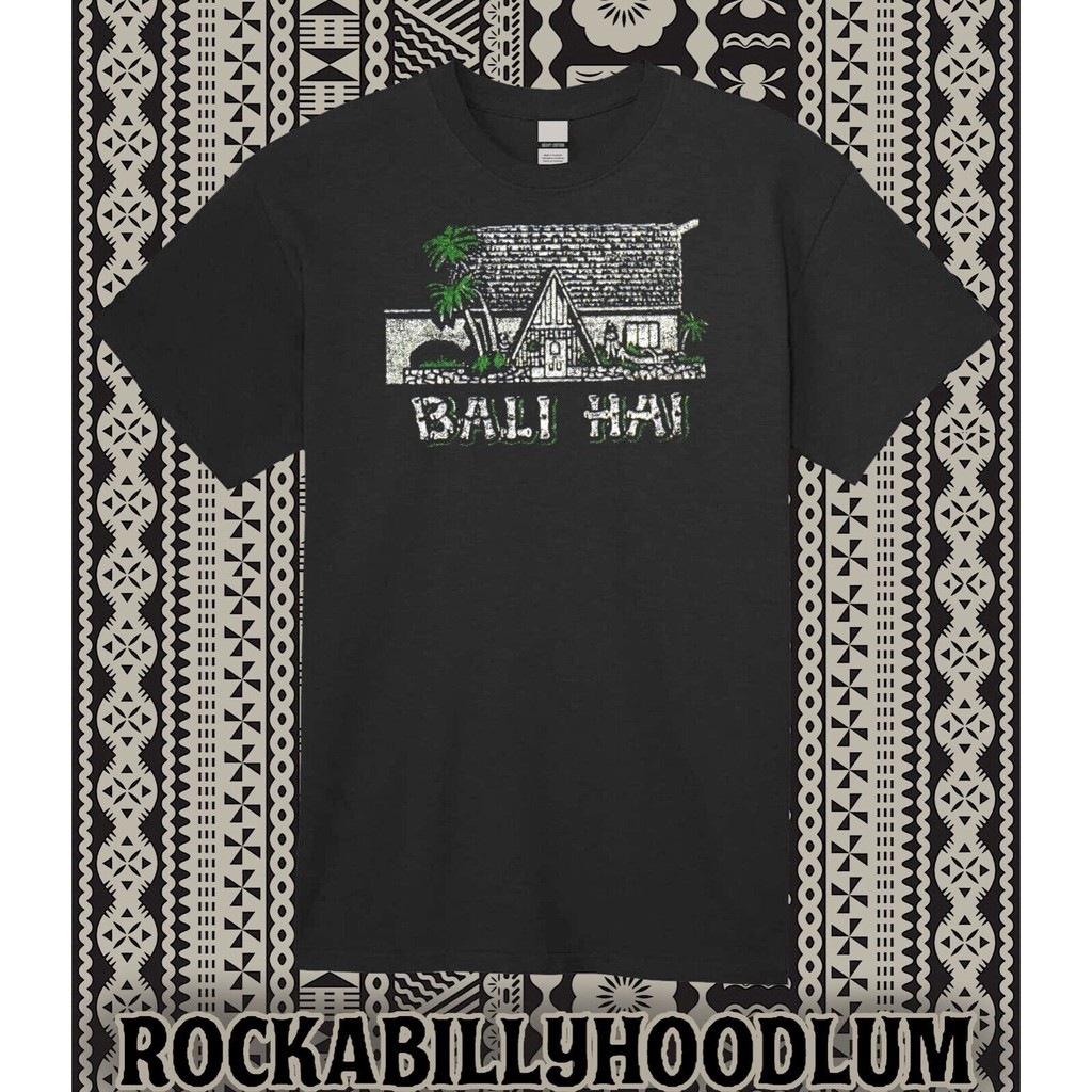 Retro Tiki Tee Áo 100% Cotton Bali Hai Oakland Ca Bar Nhà Hàng