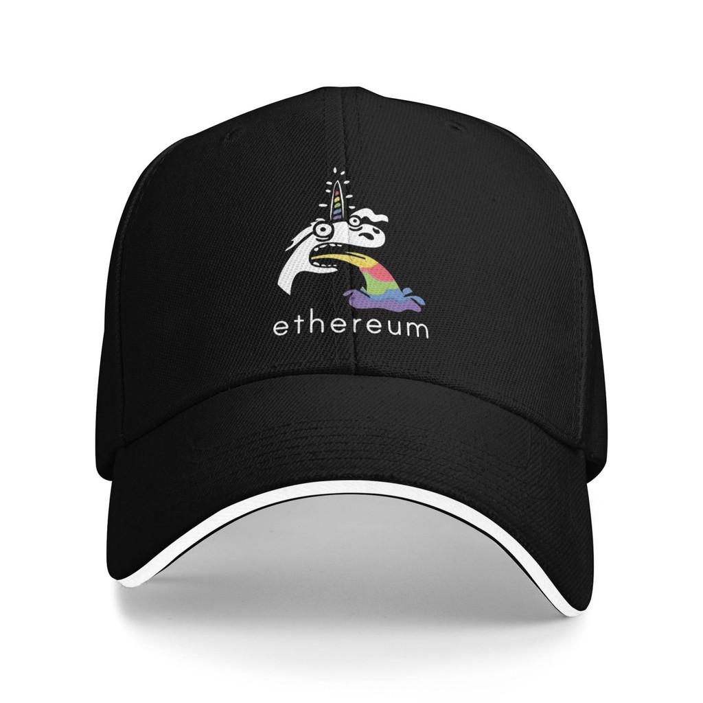 Ethereum Unicorn Eth Tiền tệ kỹ thuật số Dogecoin Mũ bóng chày thoáng khí sành điệu