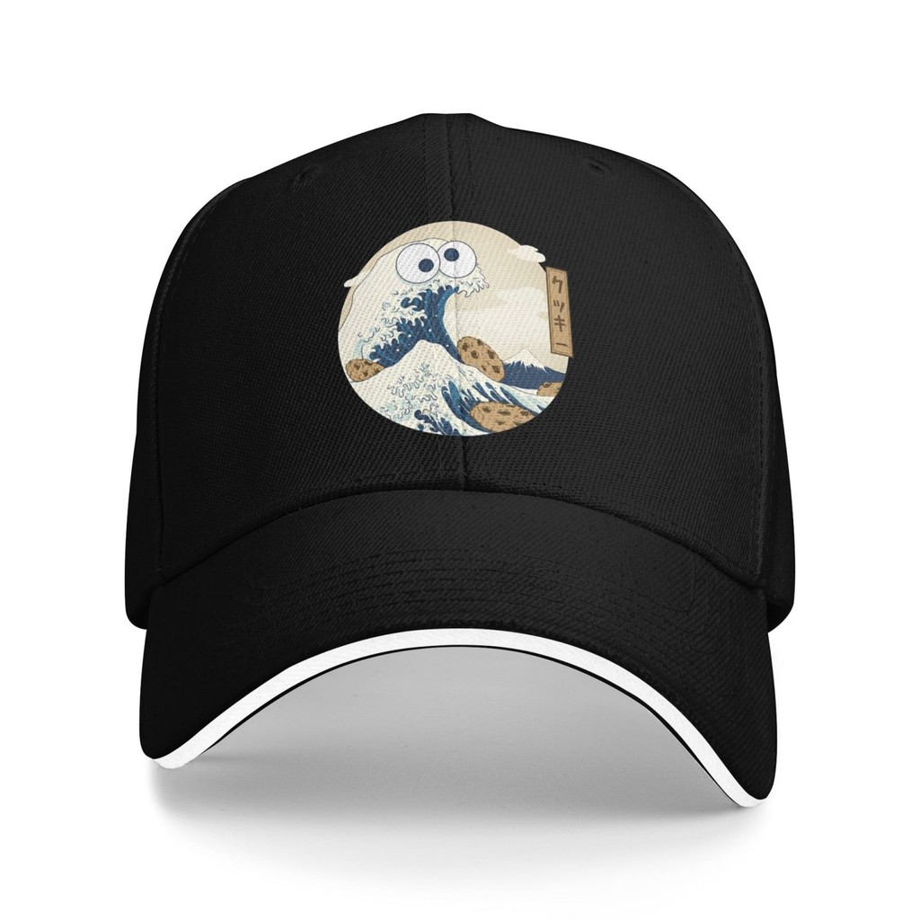 The Great Wave Off Kanagawa Cookie Monster Cookie Foods Casquette Mũ đạt đỉnh thời trang