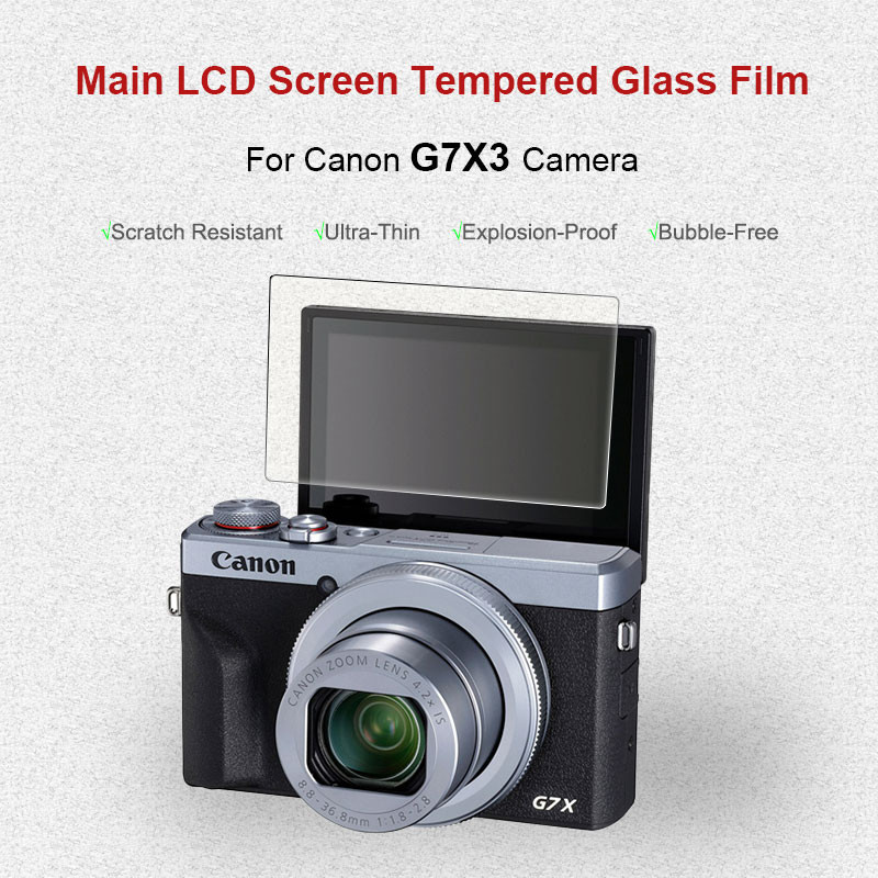 Miếng Dán Bảo Vệ Màn Hình Máy Ảnh Cho Canon G7X3 G7X III G7X Mark3 MarkIII Kính Cường Lực LCD Phim