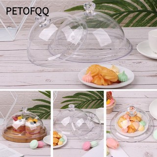 Petofqq Vỏ Thực Phẩm Trong Suốt Chống Bụi Món Tráng Miệng Khay Bảo Quản Trang Trí Tiệc Sáng Tạo Acrylic Trái Cây Hiển Thị Giá Đỡ