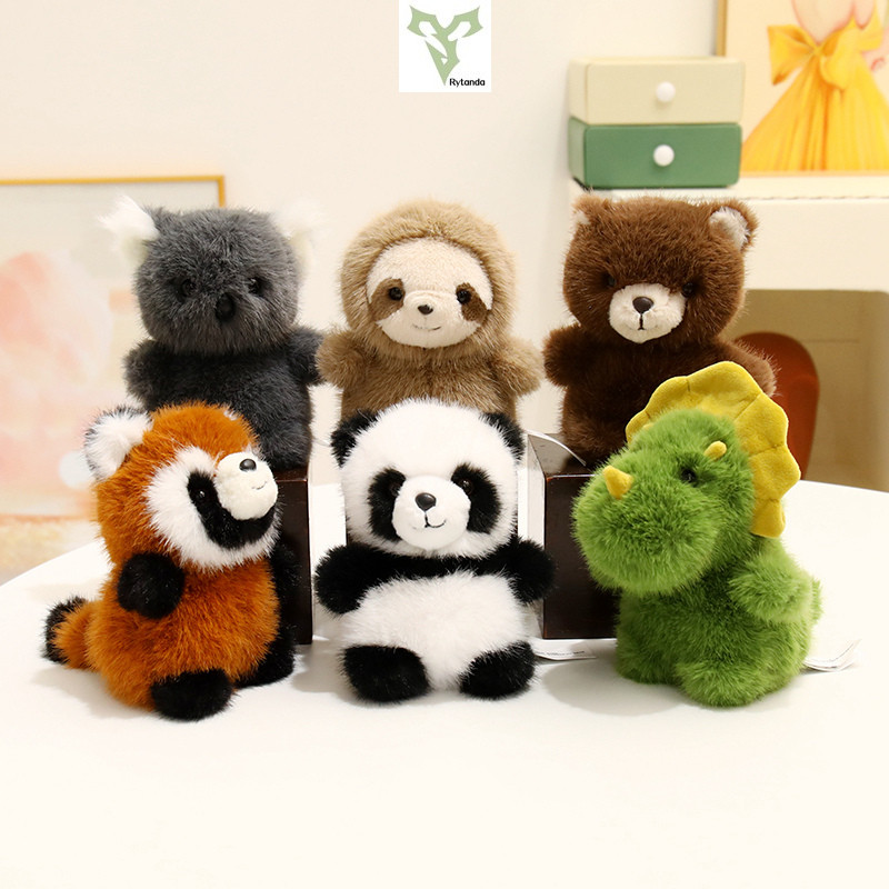 Động Vật Vườn Thú Sang Trọng Đồ Chơi Dễ Thương Sloth Raccoon Koala Plushie Búp Bê Móc Khóa Mặt Dây C