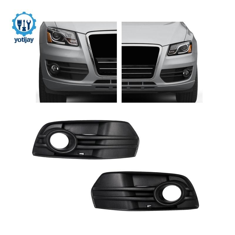 Yotijay Cản Trước Sương Mù Lưới Tản Nhiệt Viền Có Lỗ Đèn Sương Mù Lưới Tản Nhiệt Cho Xe Audi Q5 2009