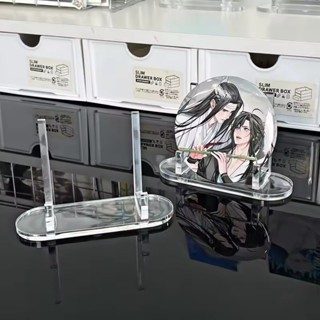 Acrylic Màn Hình Đứng Huy Hiệu Chân Giá Đỡ Lưu Trữ Photocard Khung Ảnh Thẻ Ảnh Hiển Thị Giá Đỡ Để Bàn Trang Trí