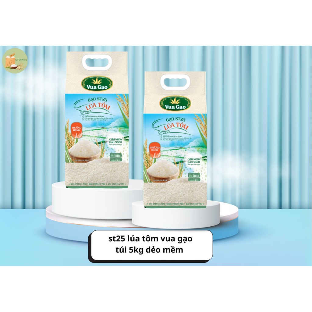 10kg gạo st25 lúa tôm vua gạo dẻo mềm