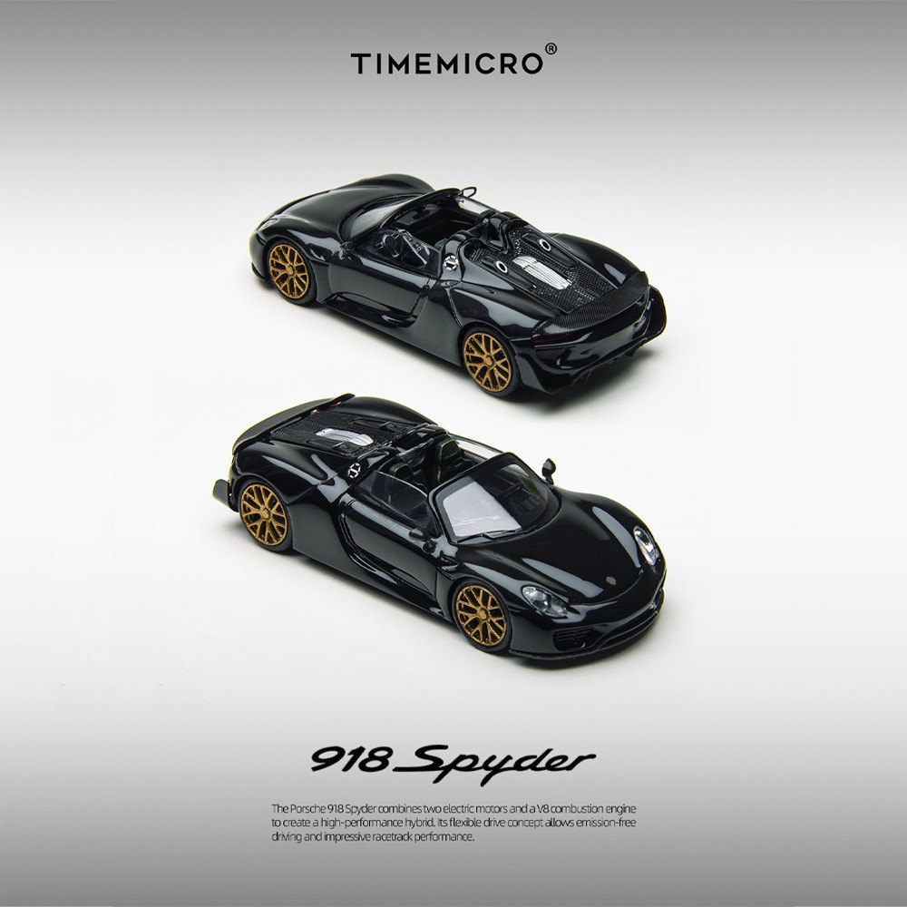 TimeMicro-TM 1/64 Porsche 918 Spyder Mô Hình Xe Mô Phỏng Quy Mô Nhỏ Hợp Kim Xe Ô Tô Mô Hình Trẻ Em B