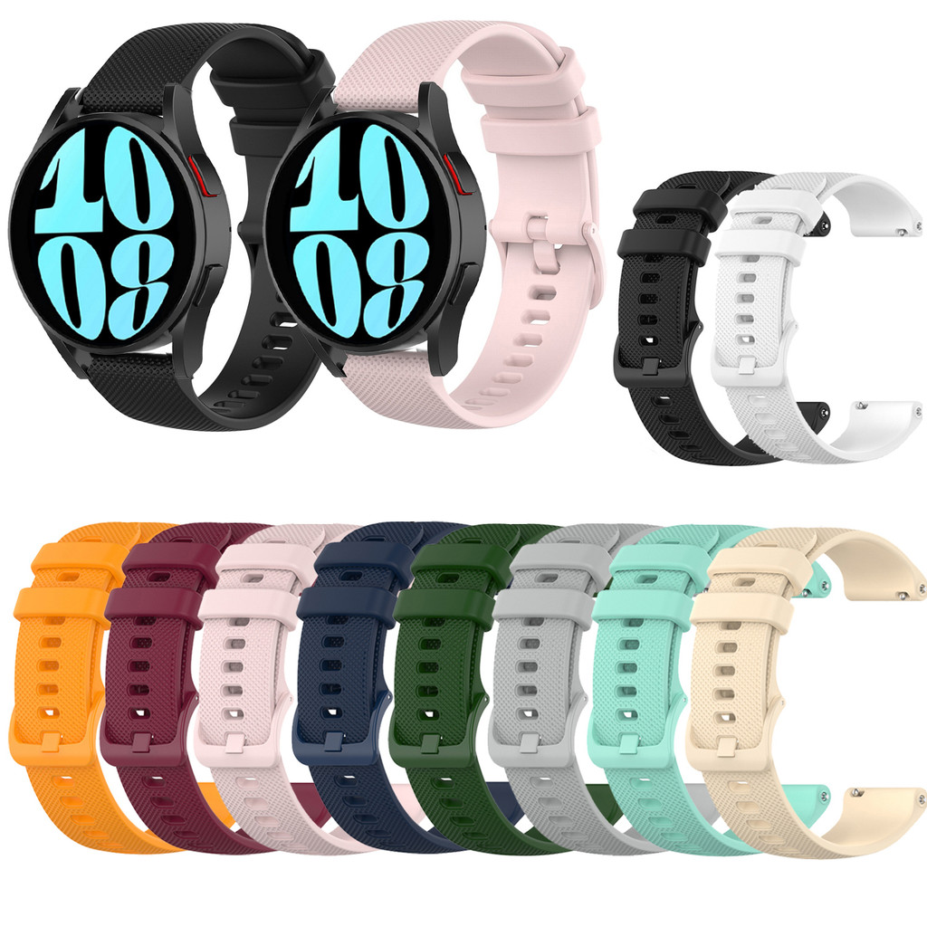 Dây đeo silicon tương thích Galaxy Watch 4/5/6/7 40/44mm, Galaxy Watch 5 Pro, Galaxy FE 40mm, Galaxy
