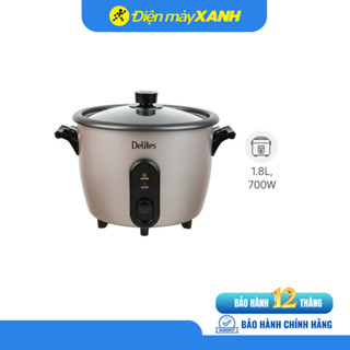 Nồi cơm nắp rời Delites 1.8 lít RC-10W003 - Chính hãng BH 12 tháng