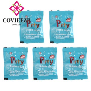 Covieezb 5 CÁI Chất lỏng bong bóng cô đặc, Bộ phận máy Xà phòng lỏng Bong bóng nước, 10ML Chỉ cần thêm dung dịch nạp nước Máy bong bóng Phụ kiện đồ chơi dạng lỏng bong bóng