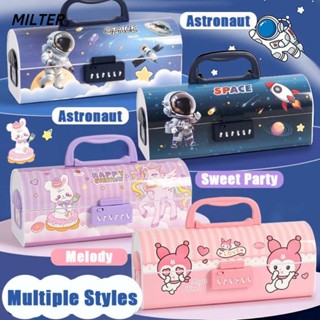  Hộp đựng bút MILTER Bút chì đa chức năng dung lượng lớn Phim hoạt hình có khóa mật khẩu Hộp lưu trữ văn phòng phẩm Đồ dùng học tập 