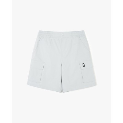 MLB - Quần short unisex ống rộng lưng thun Basic Gopcore Cotton_3ASMB0543-43GRL