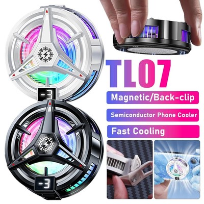 Fonken Điện Thoại Di Động Làm Mát 3 Bánh Răng Quạt Có Thể Điều Chỉnh Từ Hút Trở Lại Kẹp Bán Dẫn Tản Nhiệt Làm Mát