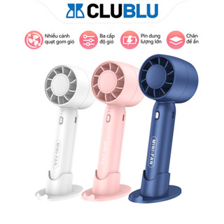 -CLUBLU- Quạt Cầm Tay QT10 Không Cánh Để Bàn Giá Đỡ Điện Thoại Pin USB Cute Âm Không Fan Tubor Mini