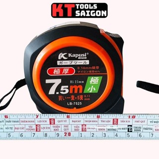 Thước cuộn 3m, 5m, 7.5m Thước rút, Thước đo lỗ ban phong thủy chính xác Kapusi Nhật Bản nhựa ABS