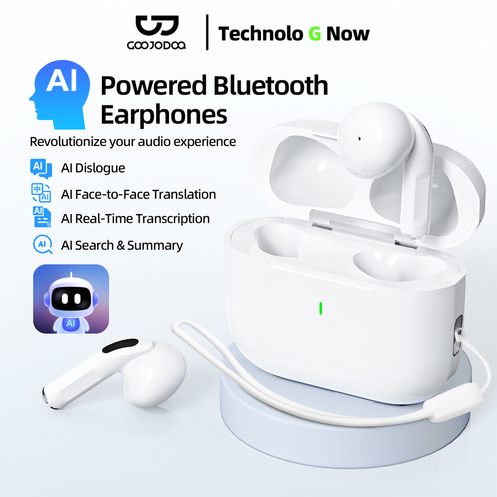 Tai nghe Bluetooth nhét đa chức năng GOOJODOQ giọng nói AI thông minh ngôn ngữ dịch thời gian thực