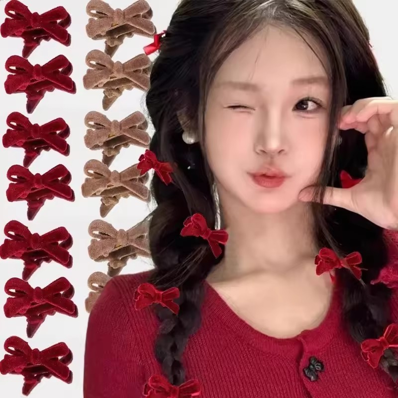 Kẹp Tóc Thắt Nơ - Kẹp Tóc Nơ Mini - Kẹp Tóc Mỏ Vịt- Nơ Barrette Hàn Quốc - Dành Cho Bé Gái - Phụ Kiệ