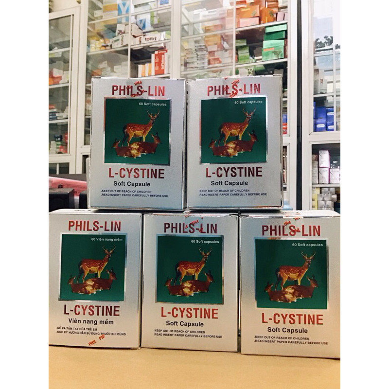 Phils-Lin L-Cystine - Viên uống đẹp da - Hộp 60 viên