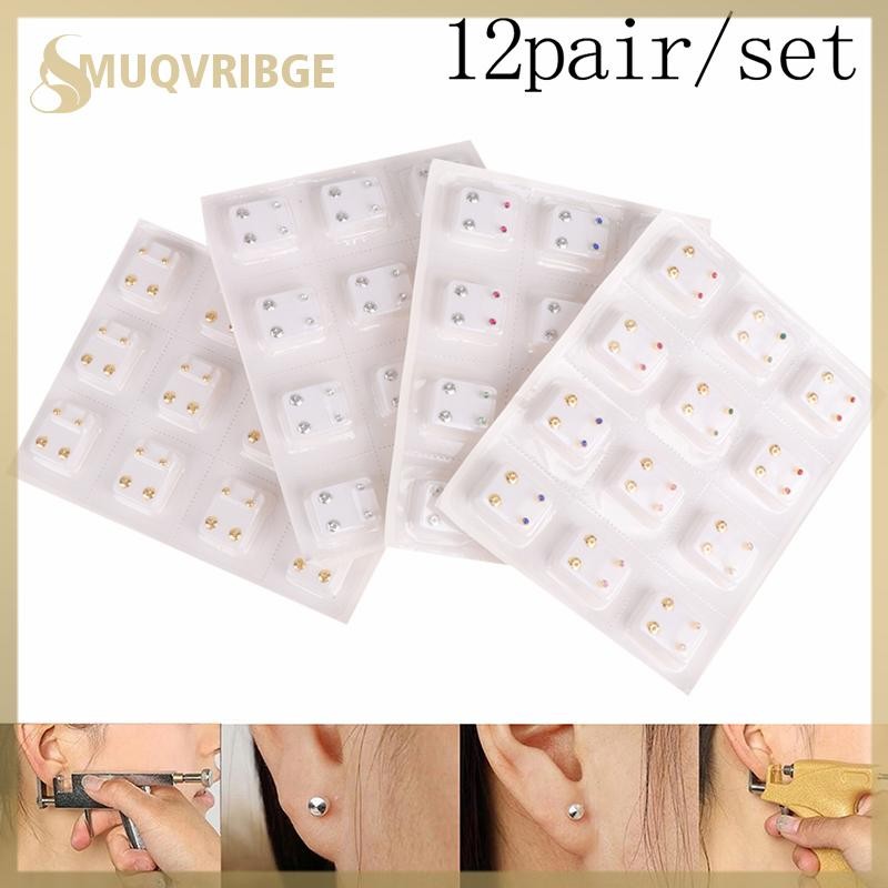 MUQV 24 Chiếc Bông Tai Y Tế Xuyên Dụng Cụ Tai Bông Tai Phẫu Thuật Thép Bông Tai Nữ n