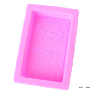 Khuôn xà phòng Whi Ice Cube Hình gạch vàng để làm bột sô cô la cho trẻ em