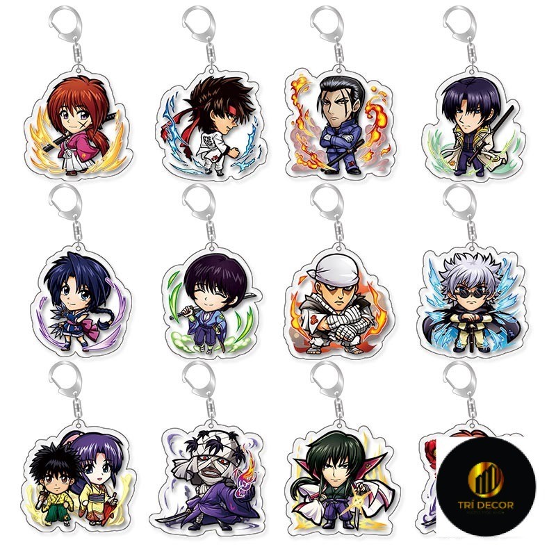 Rurouni Kenshin Himura Kenshin Kendo Uniform Comic Exhibition Halloween Annual Party Acrylic Pendant
