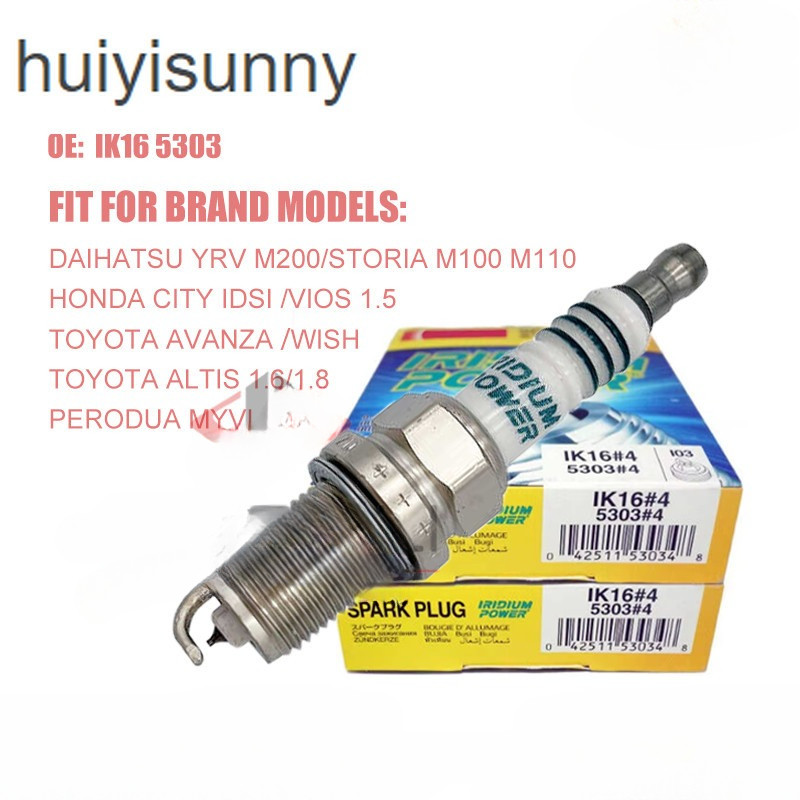 HYS 4 CÁI DENSO IK16 5303 IRIDIUM Bugi cho Toyota AVANZA Honda CITY WISH ALTIS VIOS DAIHATSU YRV