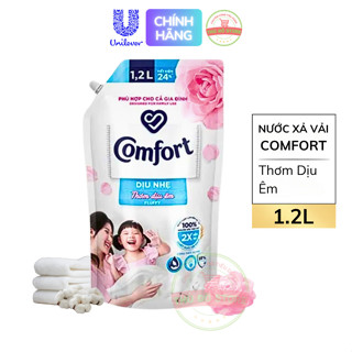 Nước Xả Vải Comfort Thơm Dịu Êm Phù Hợp Cả Gia Đình & Cho Bé - Túi Nhỏ 1.2L
