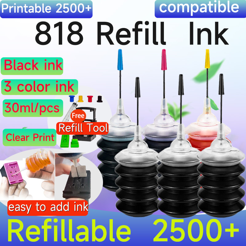 Tương thích hp 818 hộp mực hp 818XL HP 818ink HP818 Đen hp818 Màu hp 818 hộp mực cho hp F2418 2488 4