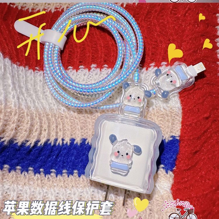 Dễ Thương Pochacco Sạc Bảo Vệ Cho VIVO 18w 33w 66W V27e Vỏ Sạc V8073L0A0 80W Cho vivo 33w Sạc Bao