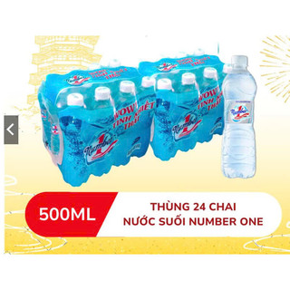   HOẢ TỐC  Nước suối tinh khiết NUMBER ONE 500ml  Thùng 24 chai lốc 12 chai  