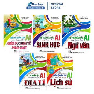 Sách - Ứng Dụng Trí Tuệ Nhân Tạo (AI) Trong Dạy Và Học Địa Lý, Lịch Sử, Ngữ Văn, SInh Học, Giáo Dục KT và PL -HA