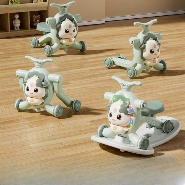 Xe Tập Đi Kiêm Xe Chòi Chân Và Scooter Đa Năng 3in1, 4in1 CORGI.MALL