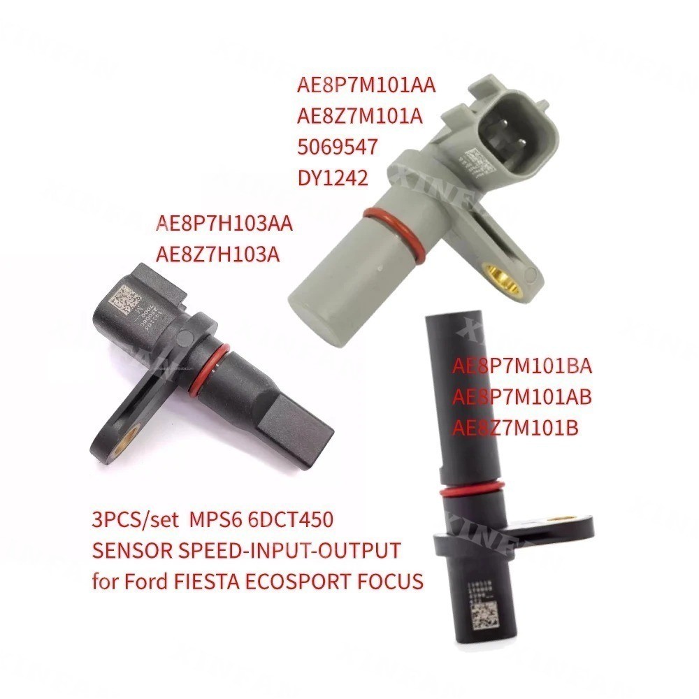 3 Cái / bộ MPS6 6DCT450 CẢM BIẾN TỐC ĐỘ-INPUT-OUTPUT cho Ford FIESTA ECOSPORT FOCUS AE8Z7H103A AE8P7