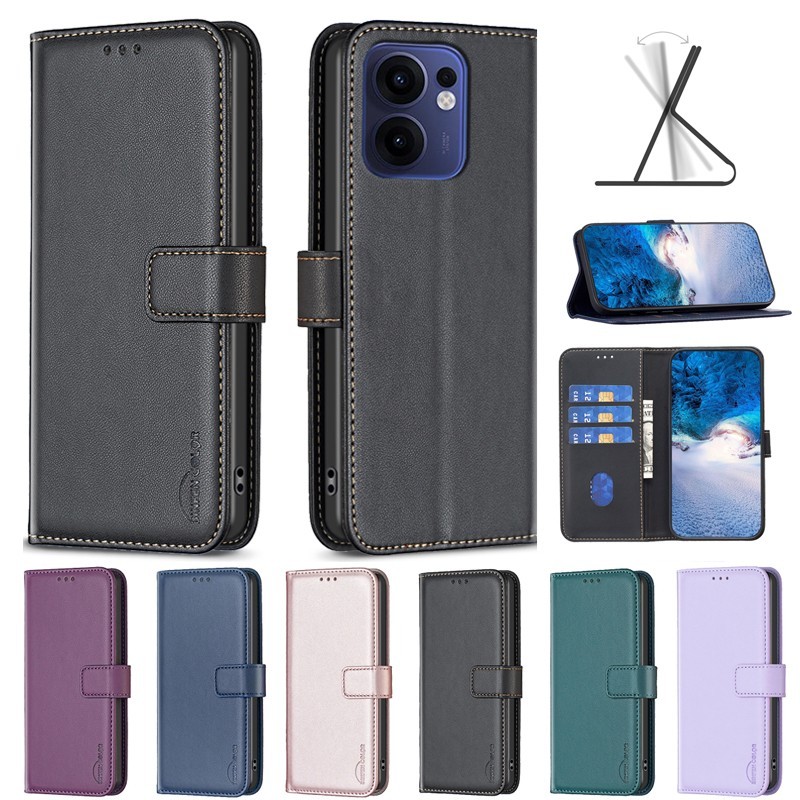 Ốp Lưng OPPO Reno13 F 5G Ví Da Flip Case Cho OPPO Reno 13F 5G CPH2699 Reno 12 Pro 14F 13F 12F 11F A6