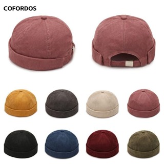 Mũ Hip Hop COFORDOS, Mũ tròn vải nhung chắc chắn, Mũ lưỡi trai có thể điều chỉnh bằng Cotton Unisex